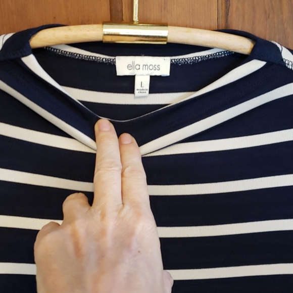 Anthro / Ella Moss Rachel Striped Dress - Picture 5 of 7